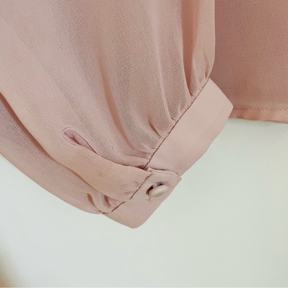 EXPRESS Romantic Long-sleeved Blouse - Picture 9 of 12